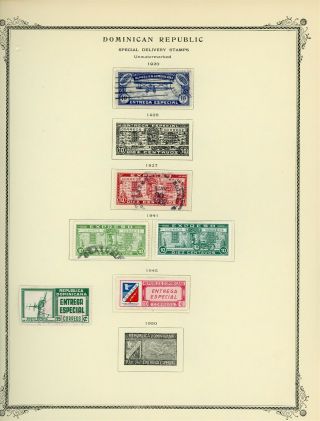 Dominican Republic Scott Specialty Album Page Lot 39 - See Scan - $$$
