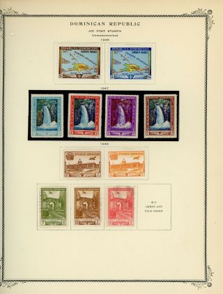 Dominican Republic Scott Specialty Album Page Lot 34 - See Scan - $$$