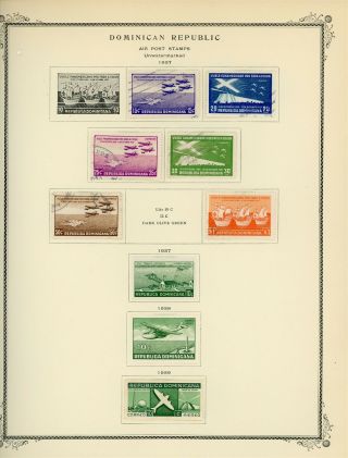 Dominican Republic Scott Specialty Album Page Lot 31 - See Scan - $$$