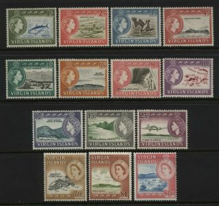 British Virgin Islands 1964 Qeii Multi Design Values (1c - $1.  40) Unmounted