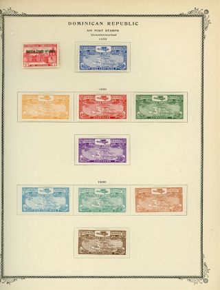 Dominican Republic Scott Specialty Album Page Lot 29 - See Scan - $$$