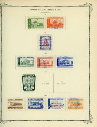 Dominican Republic Scott Specialty Album Page Lot 22 - See Scan - $$$