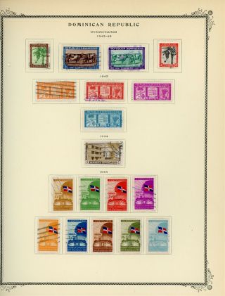 Dominican Republic Scott Specialty Album Page Lot 18 - See Scan - $$$