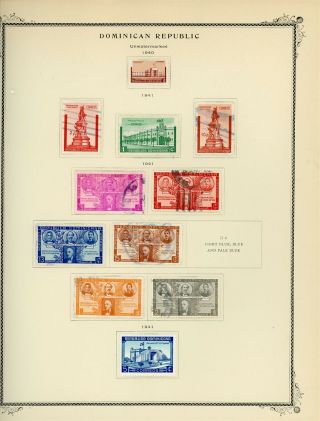 Dominican Republic Scott Specialty Album Page Lot 16 - See Scan - $$$