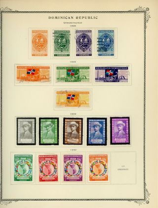 Dominican Republic Scott Specialty Album Page Lot 14 - See Scan - $$$