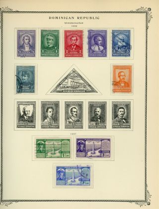 Dominican Republic Scott Specialty Album Page Lot 12 - See Scan - $$$