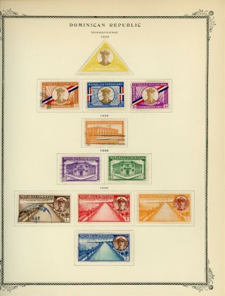 Dominican Republic Scott Specialty Album Page Lot 11 - See Scan - $$$