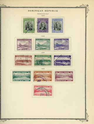 Dominican Republic Scott Specialty Album Page Lot 10 - See Scan - $$$