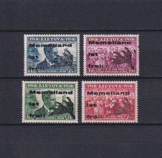 Lithuania,  Memel 1939,  Mi I - Iv,  Type Ii,  Cv €28,  Mh