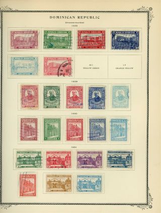 Dominican Republic Scott Specialty Album Page Lot 8 - See Scan - $$$