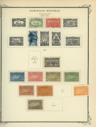 Dominican Republic Scott Specialty Album Page Lot 3 - See Scan - $$$