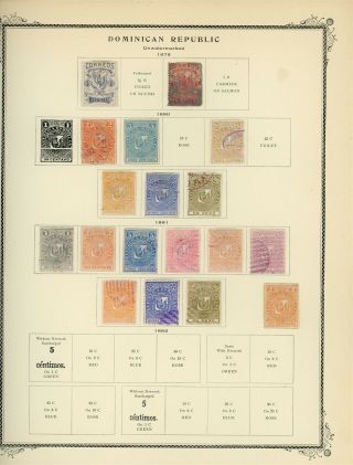 Dominican Republic Scott Specialty Album Page Lot 1 - See Scan - $$$