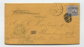 1870 Saint Paul Mn 114 Cover To Ny [y4583]