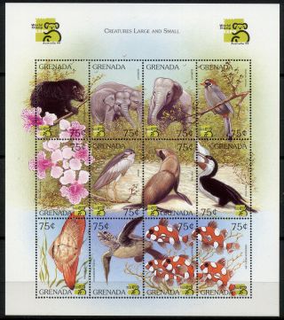 Grenada 1999 - Bloc Stamp Exhibition Australia / Animals / Wildlife Mnh