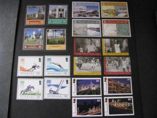 Bermuda Stamp 5 Sets Never Hinged Lot O