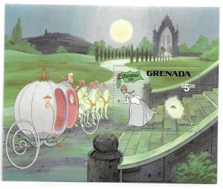 1981 Grenada - Sg.  Ms 1153 - Disney - Cinderella - Christmas - Umm