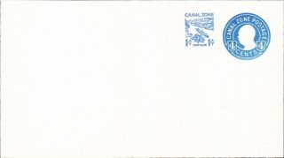 Canal Zone - 1969 - 4 Cents,  1 Cent Blue Goethals Postal Stationery Entire U18