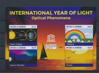 Lk87892 Antigua & Barbuda International Year Of Light Good Sheet Mnh
