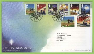 G.  B.  2015 Christmas Set On Royal Mail First Day Cover,  Tallents House