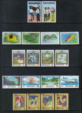 Bahamas 1983 - 1991 Mnh Selection Incl Sets
