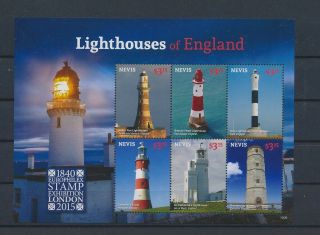 Lk87467 Nevis Lighthouses Good Sheet Mnh