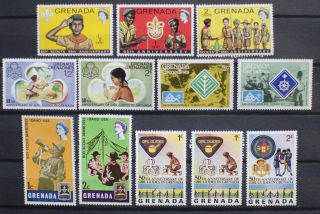 Grenada Scouts And Girl Guides Stamps.