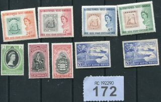 Set Stamps Of St Kitts And St Lucia.