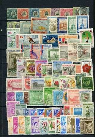 Dominica/dom.  Rep.  Outstanding Selection Of 82 Stamps - Cv=$28.  70