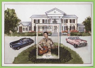 Dominica - $5 Elvis Presley Miniature Sheet Mnh