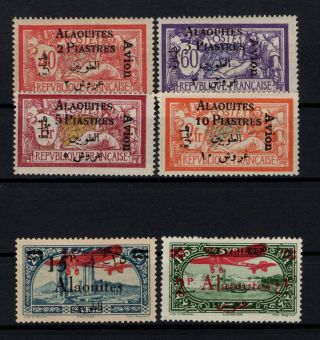 P122561/ Alaouites French Colony / Airmail / Maury 1 / 4 – 15 - 17 Mh 95 E
