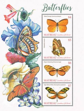 Mayreau,  Grenadines Of St.  Vincent 2019 Fauna Butterflies I201901