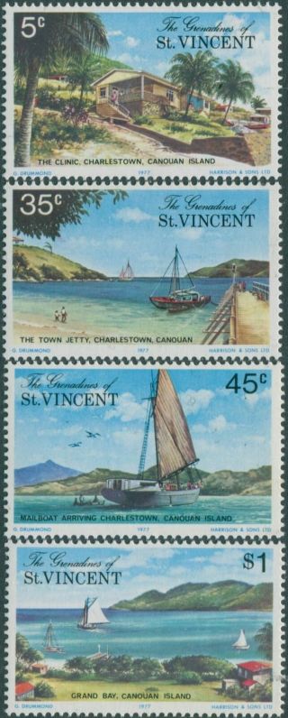 Grenadines Of St Vincent 1977 Sg106 - 109 Canouan Island Set Mnh