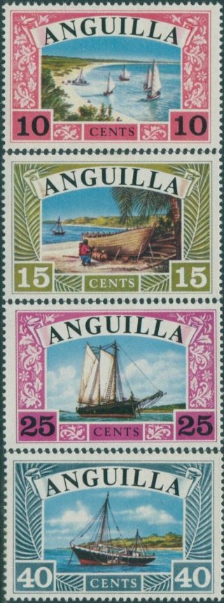 Anguilla 1968 Sg32 - 35 Ships Set Mlh
