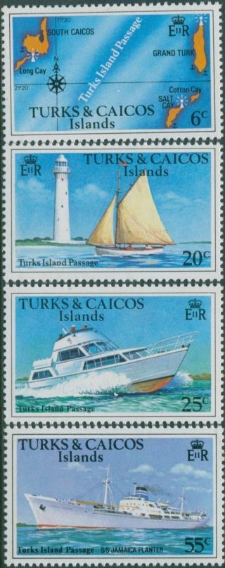 Turks And Caicos Islands 1978 Sg489b - 492b Turks Islands Set Mnh