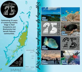 Palau 2019 Map,  Coral,  Fish,  Fishing,  Bird I201901