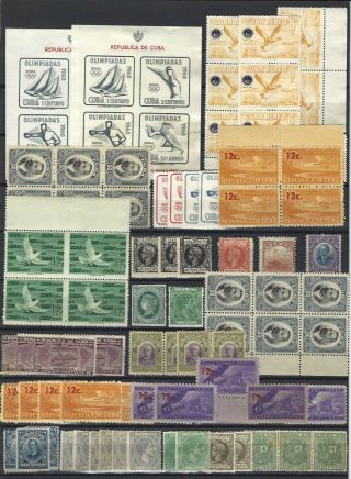 1kubba Dealers Lot From Classic Spanish Period To Air Mail Stamps