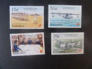 Bahamas 1995 50th Ann Second World War Aircraft Sg1030/3 Um Mnh Unmounted
