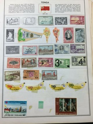 Treasure Coast Tcstamps 22,  Pages Old Trinidad Tobago Tonga Postage Stamps 49