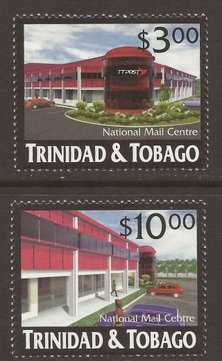 Trinidad And Tobago 2000 Sg892/893 National Mail Centre Set Mnh (jb59689