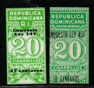 $dominican Republic Cigarette Revenue Stamps