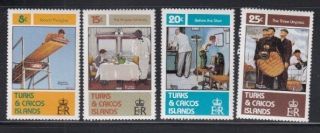 Turks & Caicos Islands Norman Rockwell Paintings Mnh Set