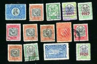 Early Stamps Of Dominican Republic.