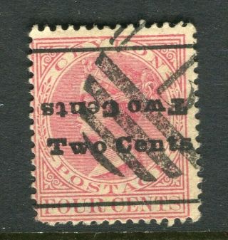 Ceylon; 1888 - 90 Classic Qv Surcharged Issue Inverted 2 Cents Fine