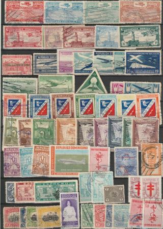 Republica Dominica Lot Armail And Other Bob Stamps 1960