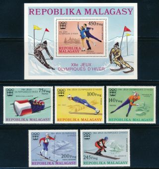 Malagasy - Innsbruck Olympic Games Mnh Set (1976)