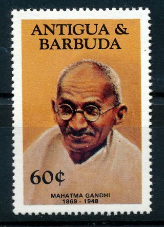 Antigua & Barbuda 1984 Mahatma Gandhi Sg889 60c Mnh