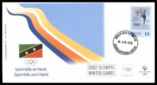 Mayfairstamps Saint Kitts 2002 Winter Olympic Games Salt Lake Sport First Day Co