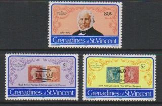 St Vincent Grenadines - 1979,  Sir Rowland Hill Set - Mnh - Sg 152/4