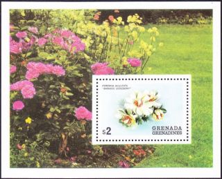 Grenada Grenadines - 1975 - $2.  00 Barbados Gooseberry Flower Souvenir Sheet 58