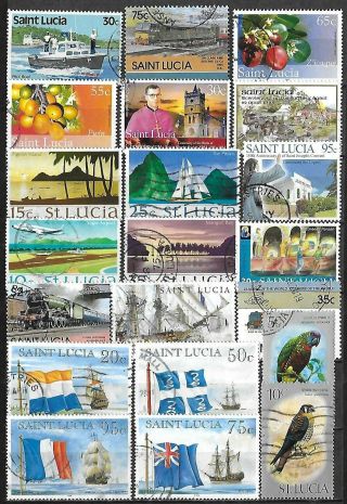 St.  Lucia Selection $51.  10 Scv